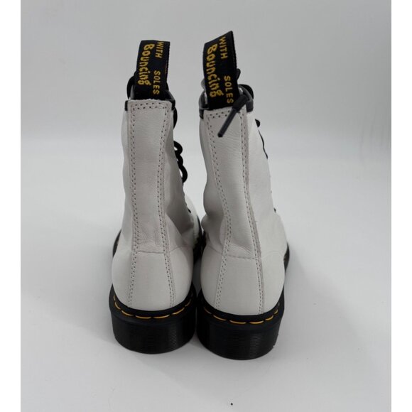 Dr. Martens 1460 White Leather Lace-Up Boots Womens Size 8 US / 6 UK / 39 EU - Picture 8 of 13